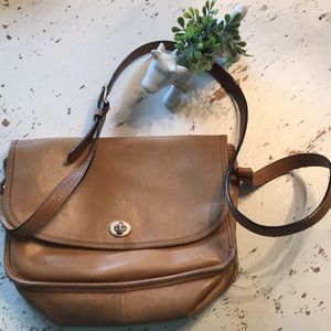 COACH Camel Cross Body Purse